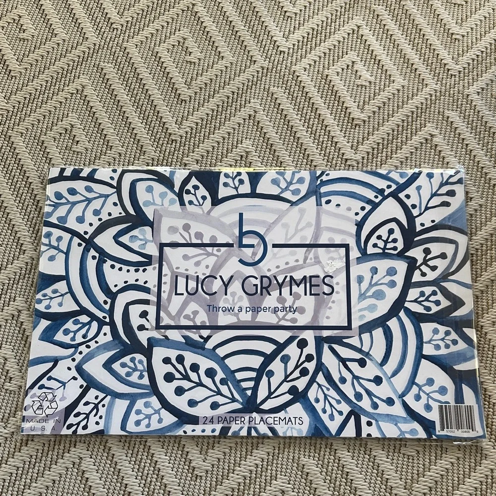 Lucy Grymes Paper Placemats- set of 24 *NWT